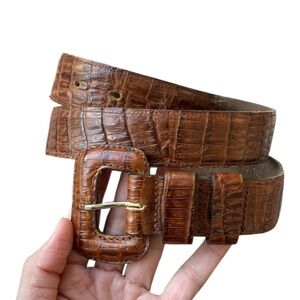 Italian Genuine Leather Belt – Size 100 cm – Made in Italy